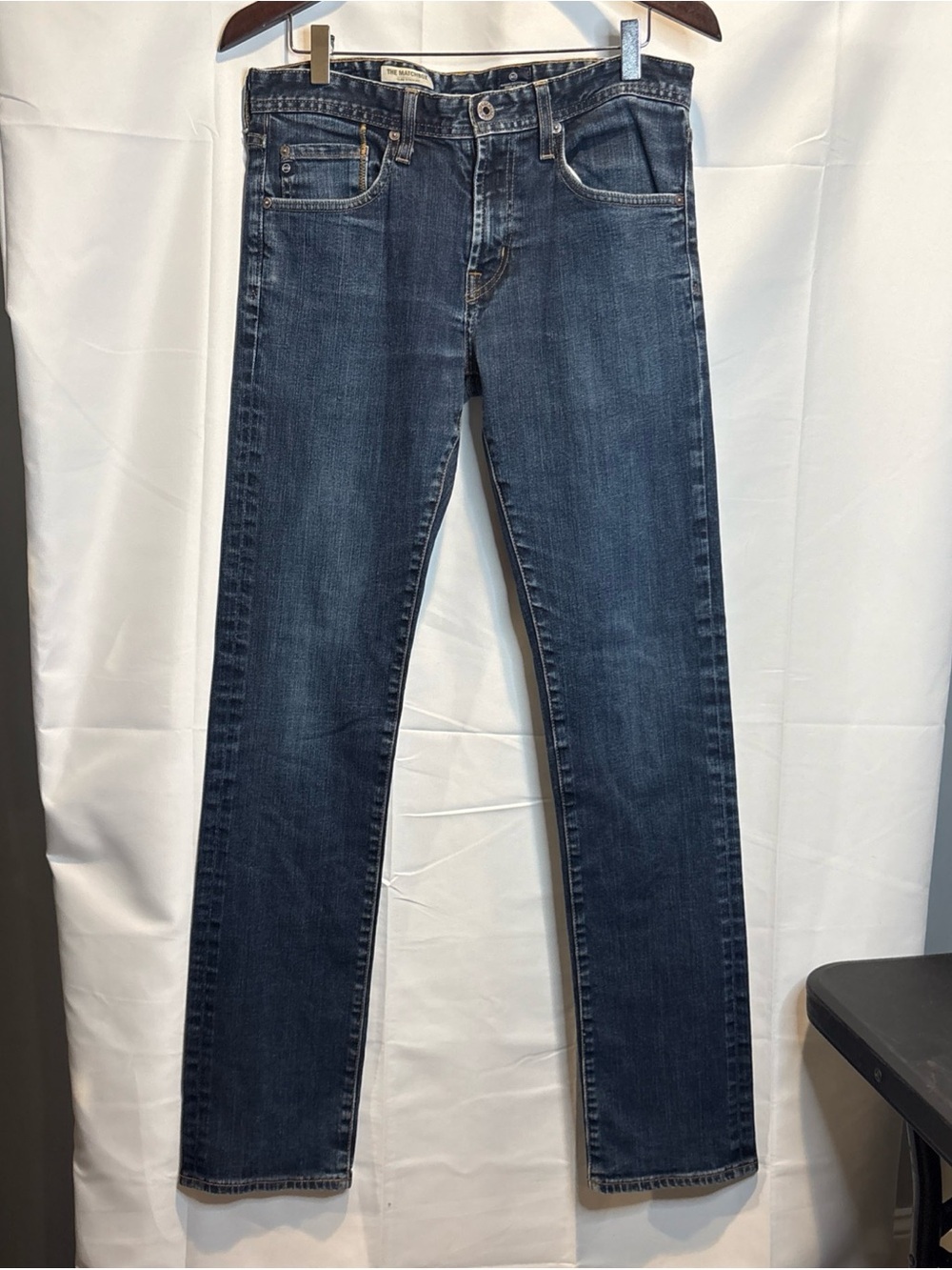 Ag Adriano Goldschmied The Matchbox Slim Straight Dark Blue Men's Jeans